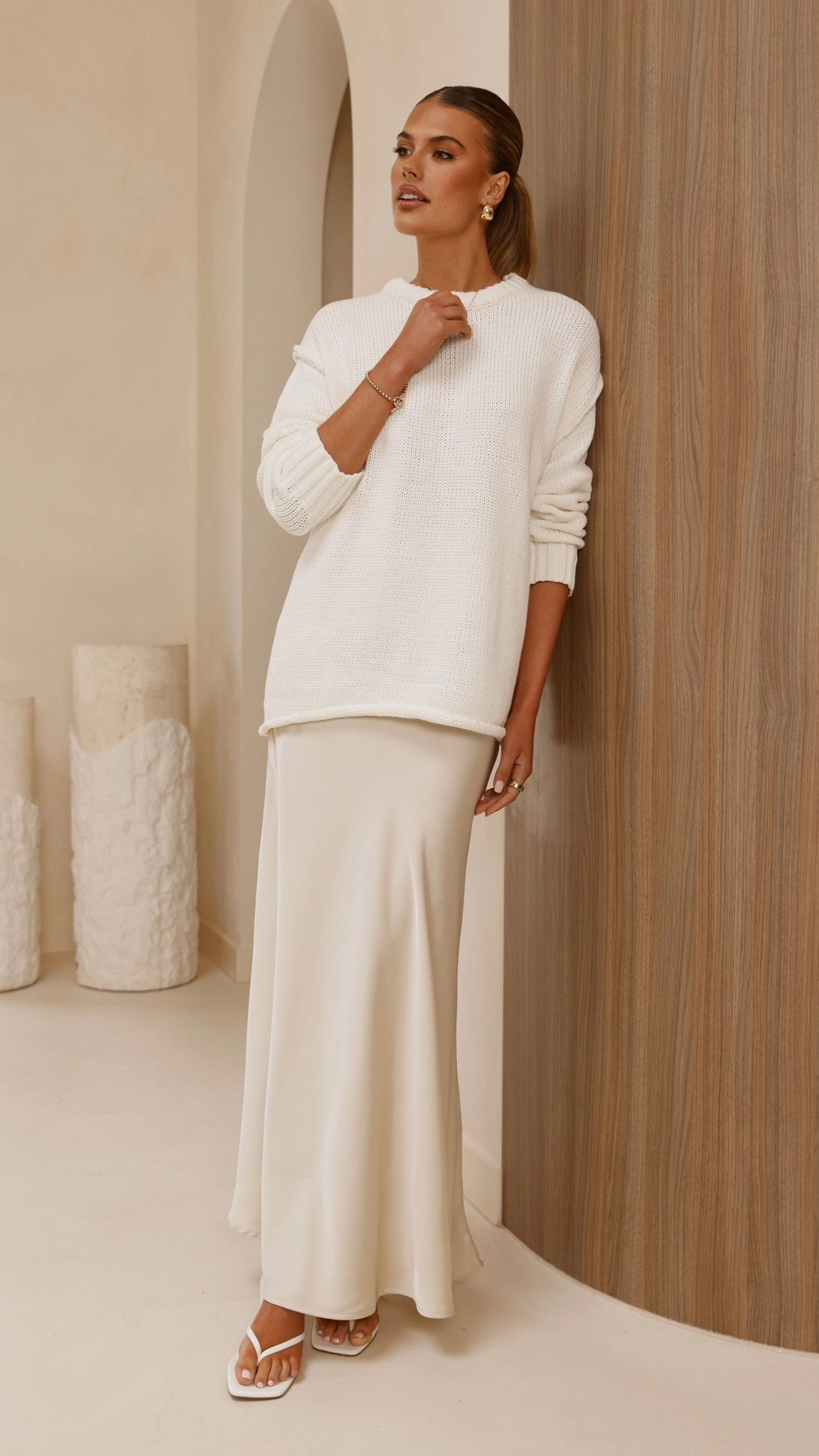 Delvine Knit Jumper - Cream
