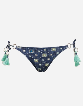 Denim Cues Ring Tie Bikini Pant Watercult - Watercult swimsuits sale