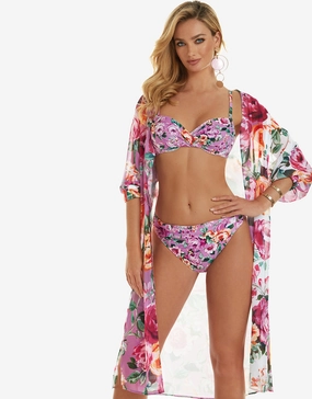 Desire Midi Length Beach Shirt - Purple Roidal - Roidal activewear best price