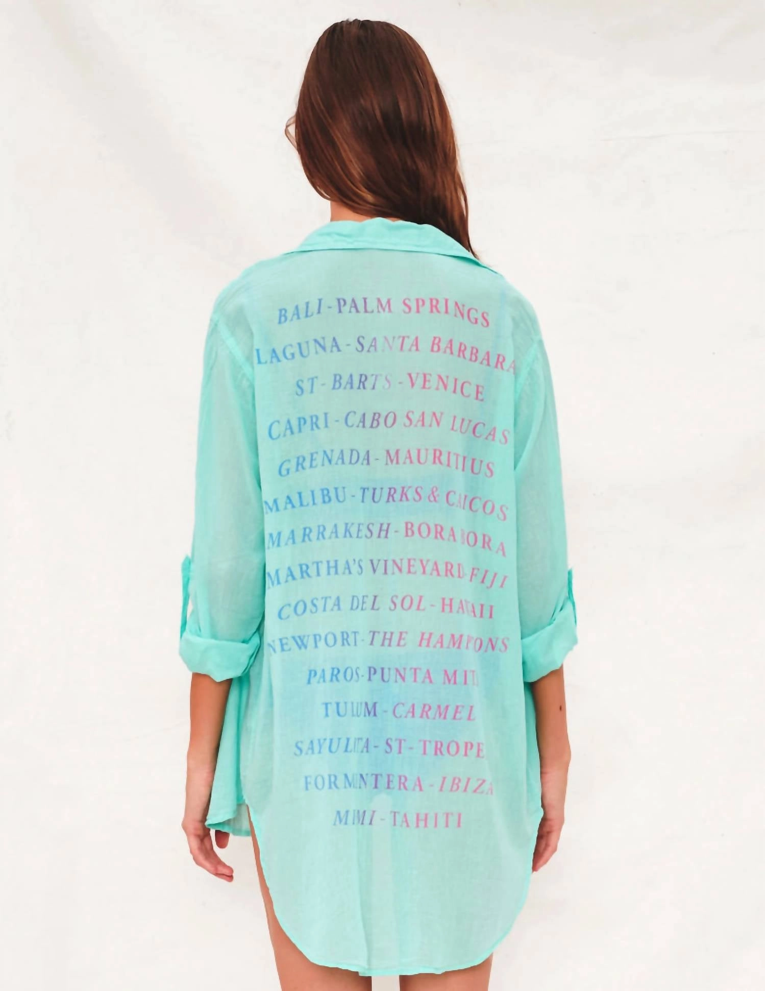 Destinations Oversized Shirt In Bermuda