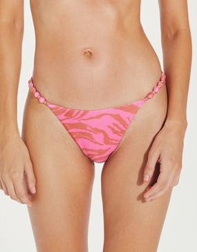 Diani Beads Brazilian Bikini Pant - Pink ViX Paula Hermanny - ViX swimwear outlet