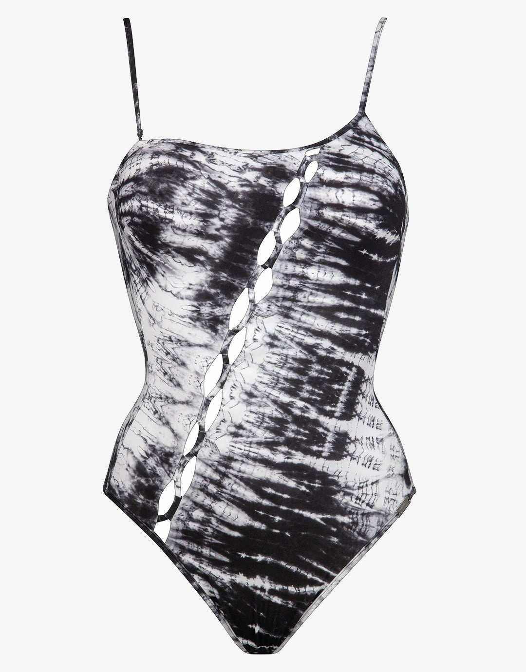 Discovery Laced One Shoulder Swimsuit - White Gravity Maryan Mehlhorn - Maryan Mehlhorn dresses