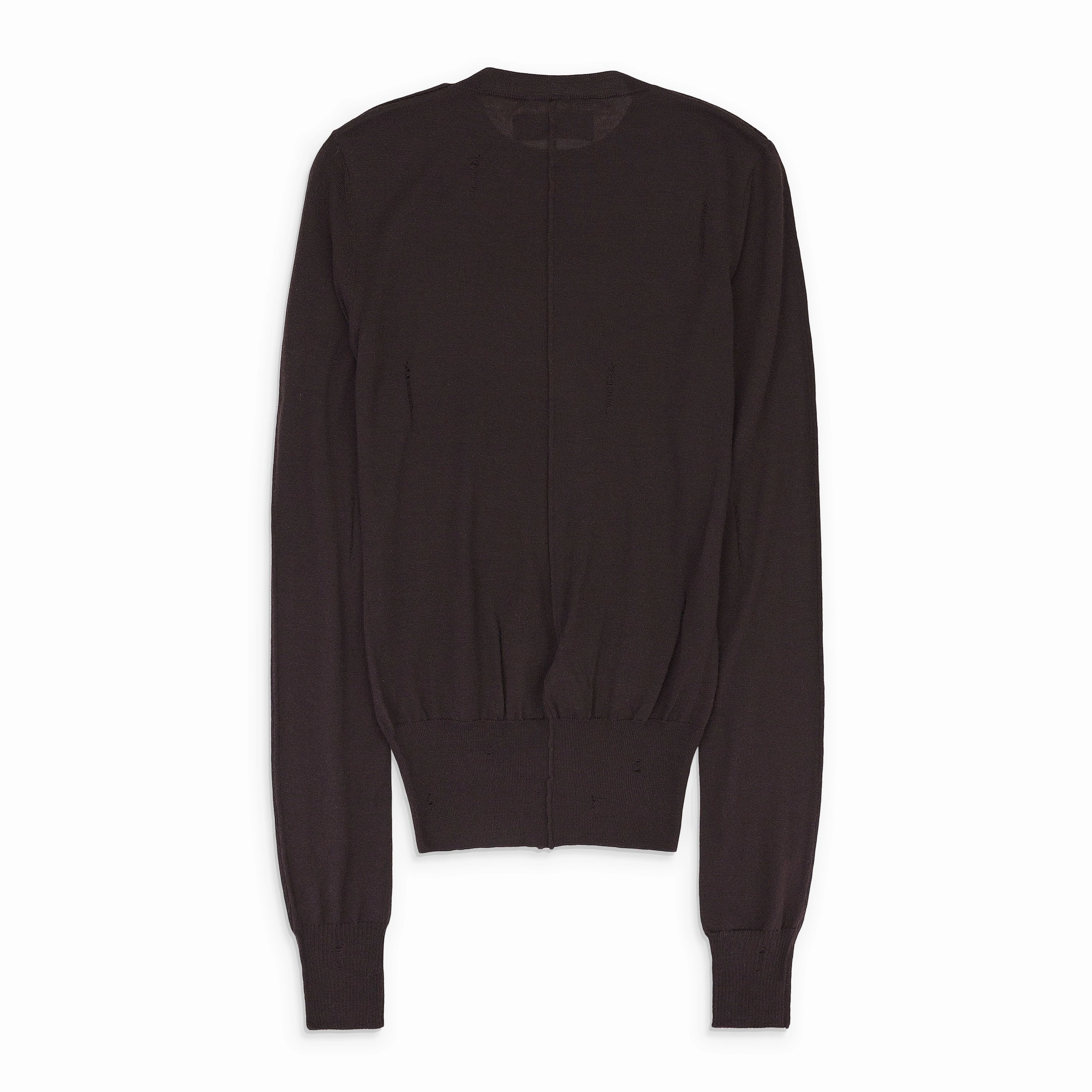 DISTRESSED CASHMERE BROWN JUMPER