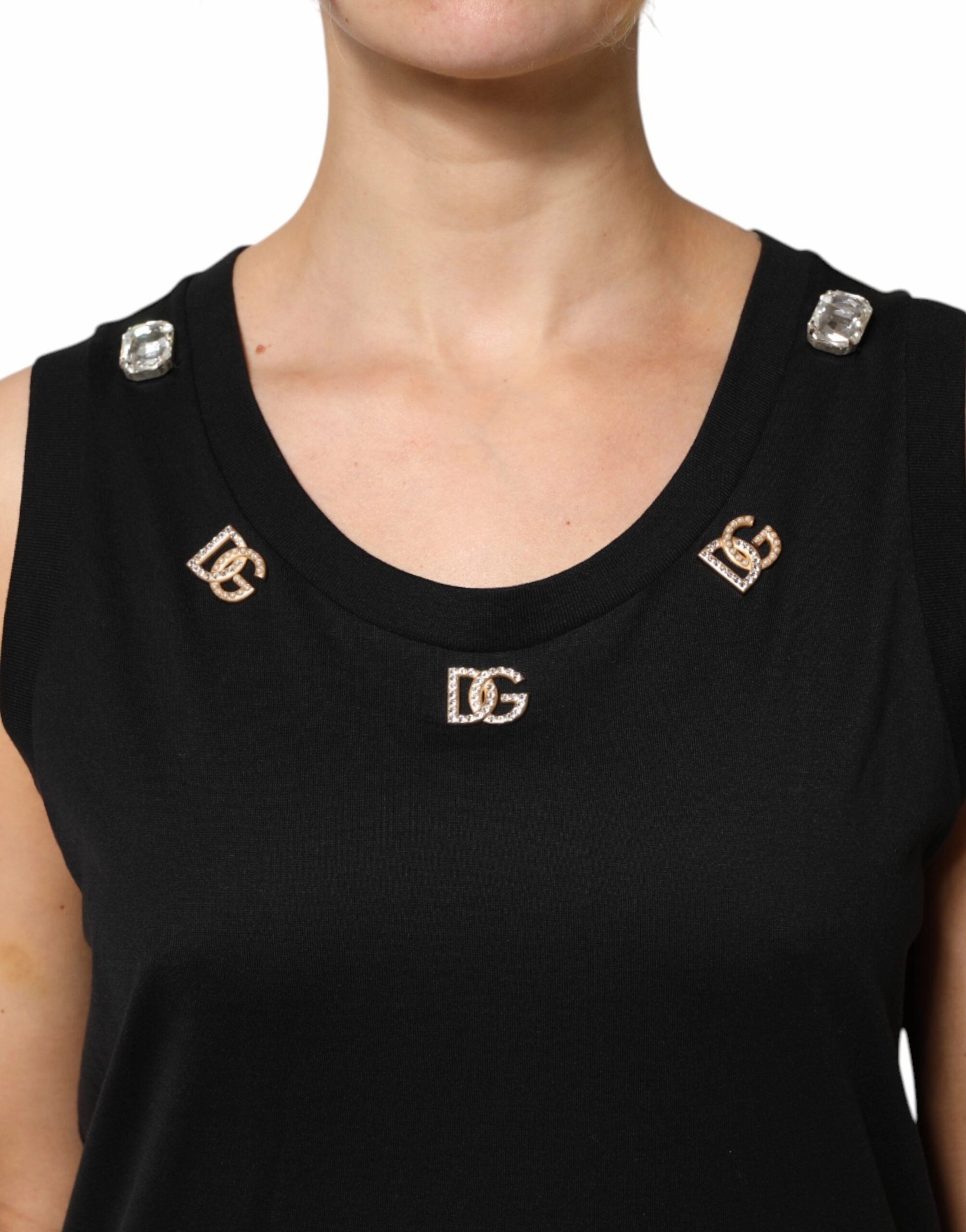 Dolce & Gabbana DG Embellished Sleeveless Tank Women's Top