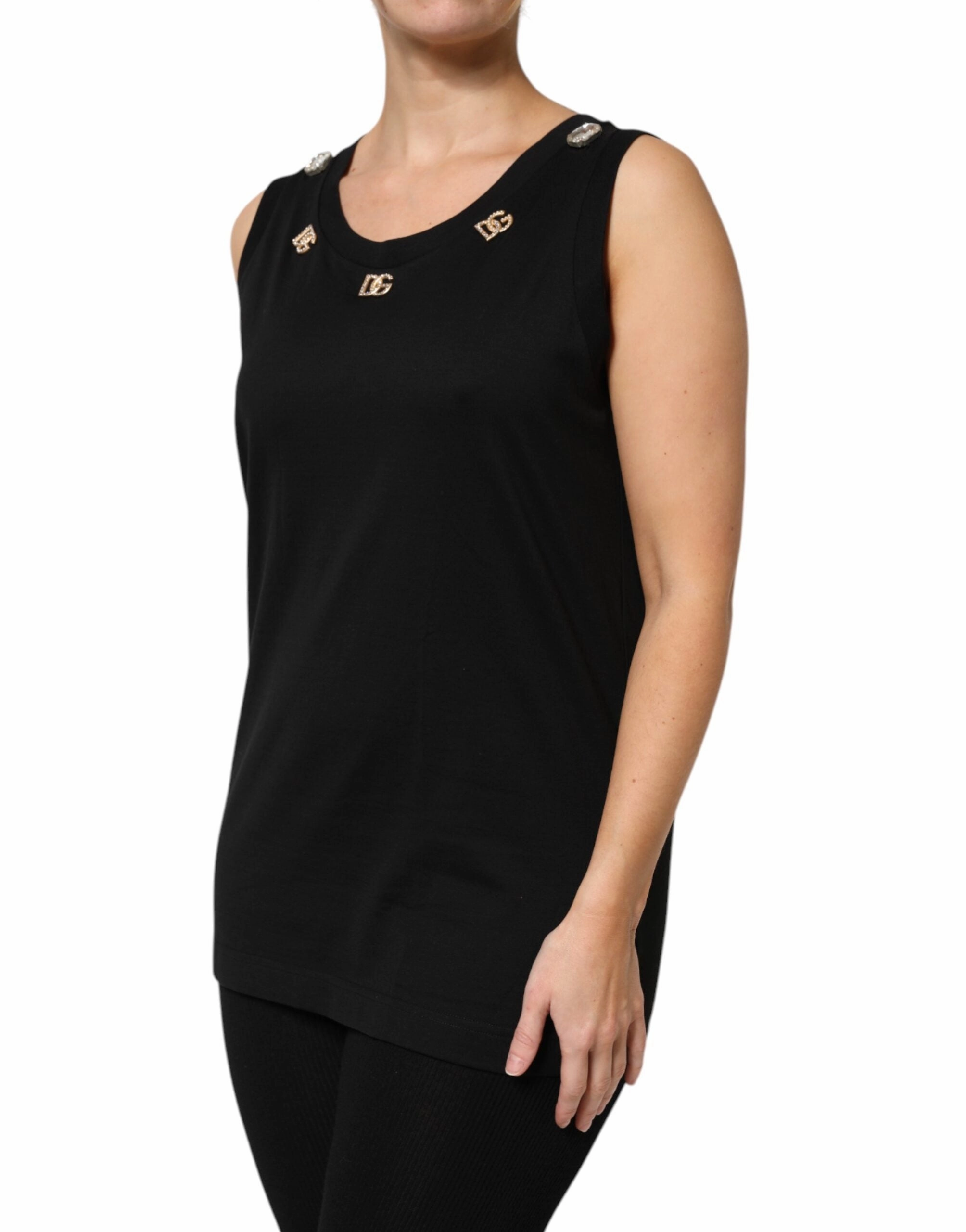 Dolce & Gabbana DG Embellished Sleeveless Tank Women's Top