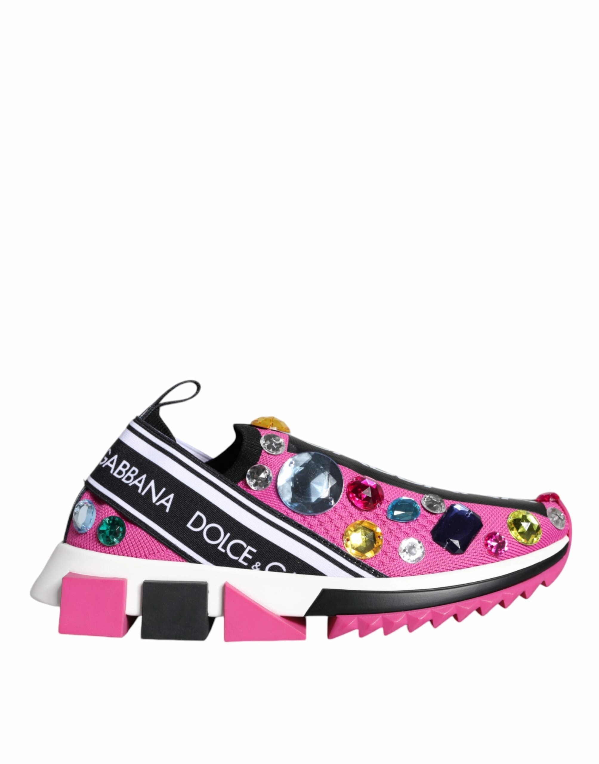 Dolce & Gabbana Sorrento Crystals Low Top Sneakers Women's Shoes