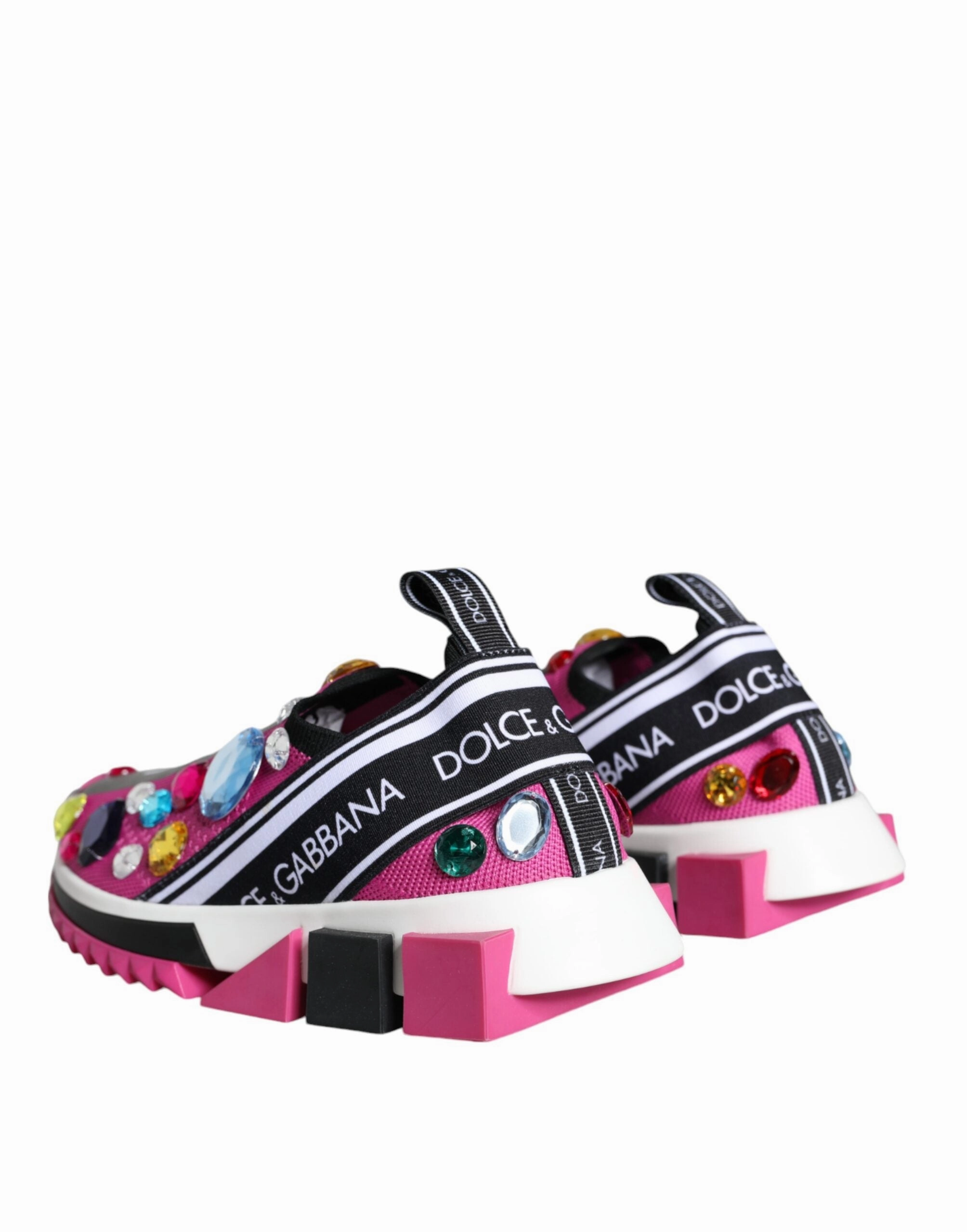 Dolce & Gabbana Sorrento Crystals Low Top Sneakers Women's Shoes