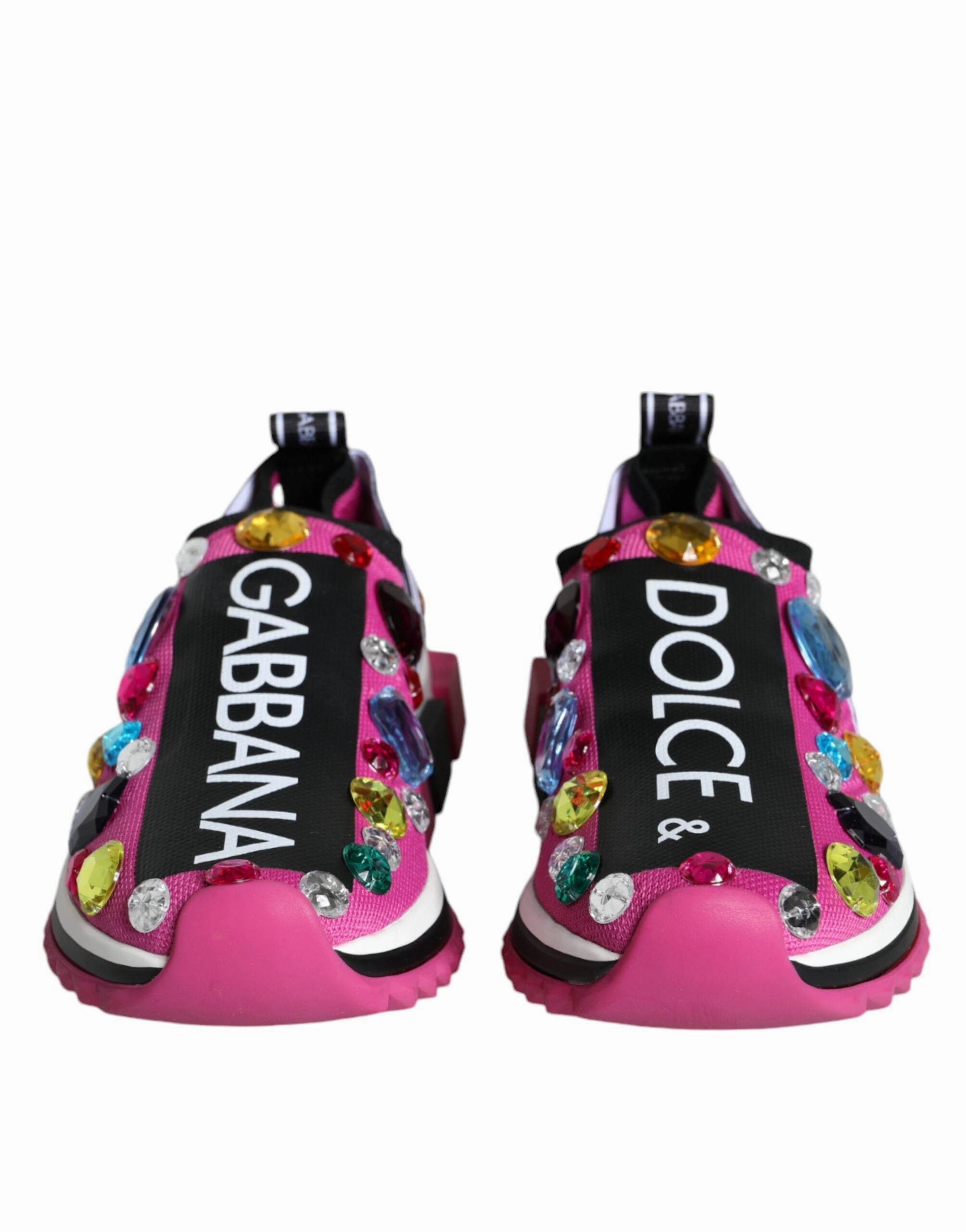 Dolce & Gabbana Sorrento Crystals Low Top Sneakers Women's Shoes