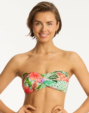 Dolce Twist Bandeau Bikini Top - Print Sea Level - Sea Level swimwear clearance