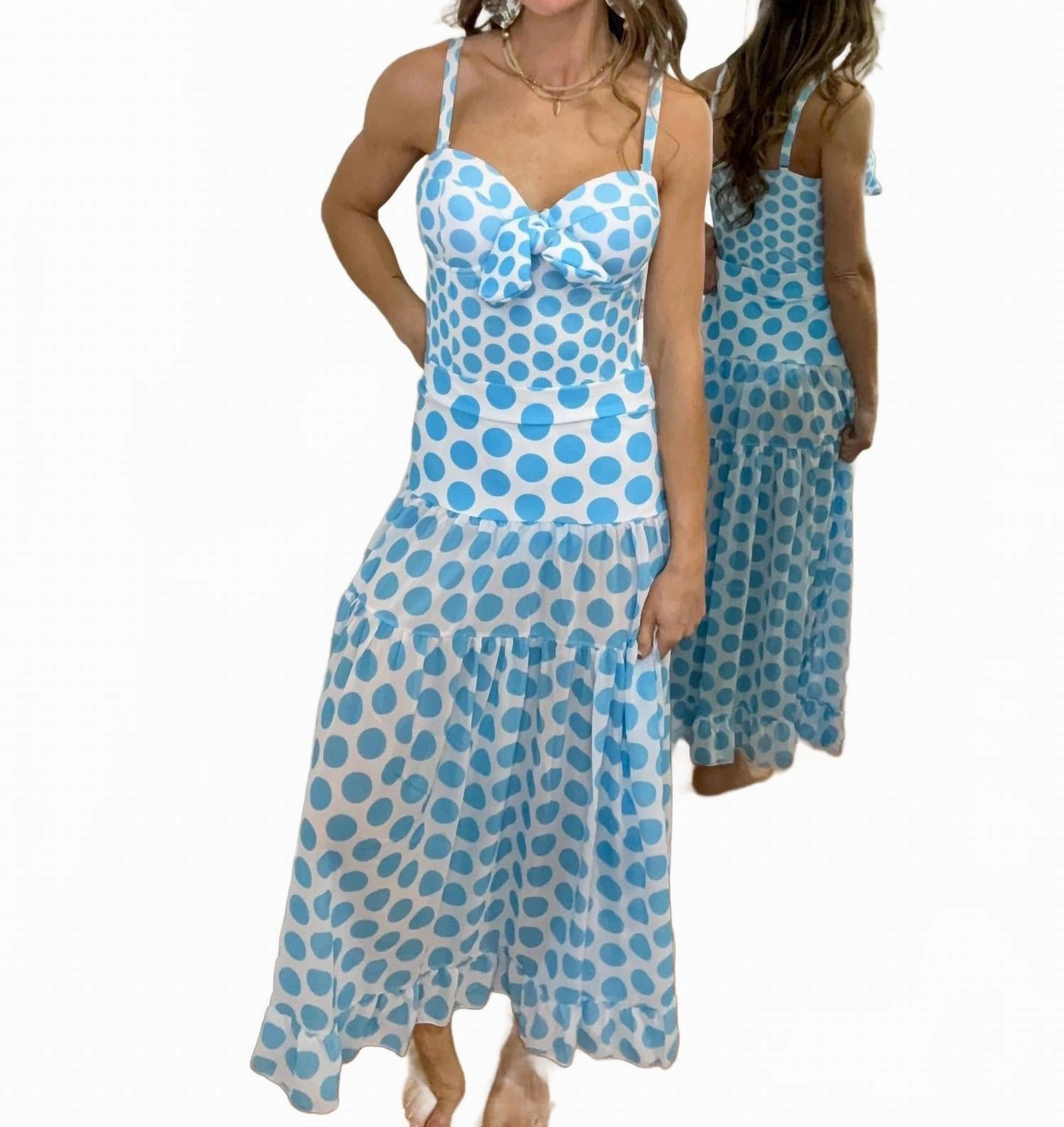 Dolce Vita - 2 Piece Swim Set In Dotted Blue