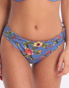 Dolcevita Merenda Banded Bikini Bottom - Blue Banana Moon - Banana Moon swimwear discount