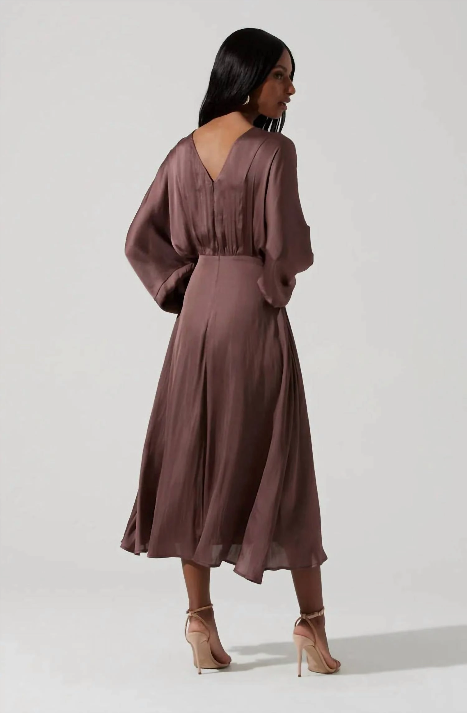 Dolman Sleeve Dress In Expresso