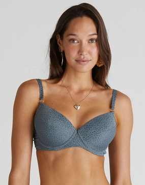 Dove Emily Moulded Bikini Top - Dove Grey Swim Womens - swimsuits outlet