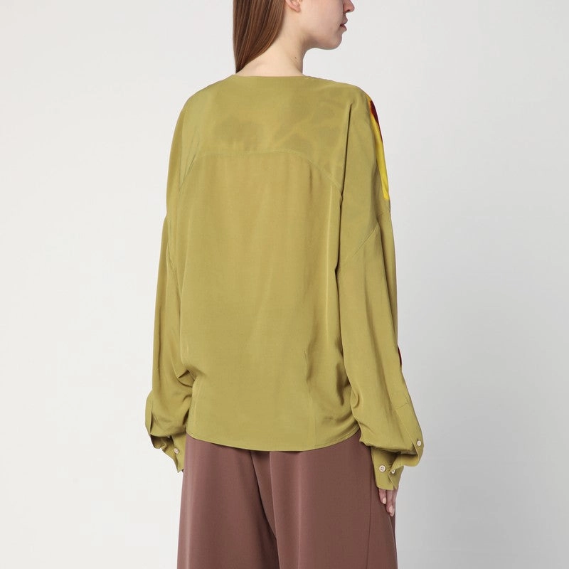Dries Van Noten Women's Orchid Print Blouse In Viscose