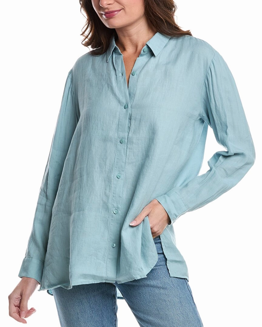 EILEEN FISHER Classic Collar Linen Shirt
