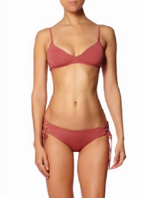 Elba Bottom In Terracotta Swim Womens - retro swimwear outlet
