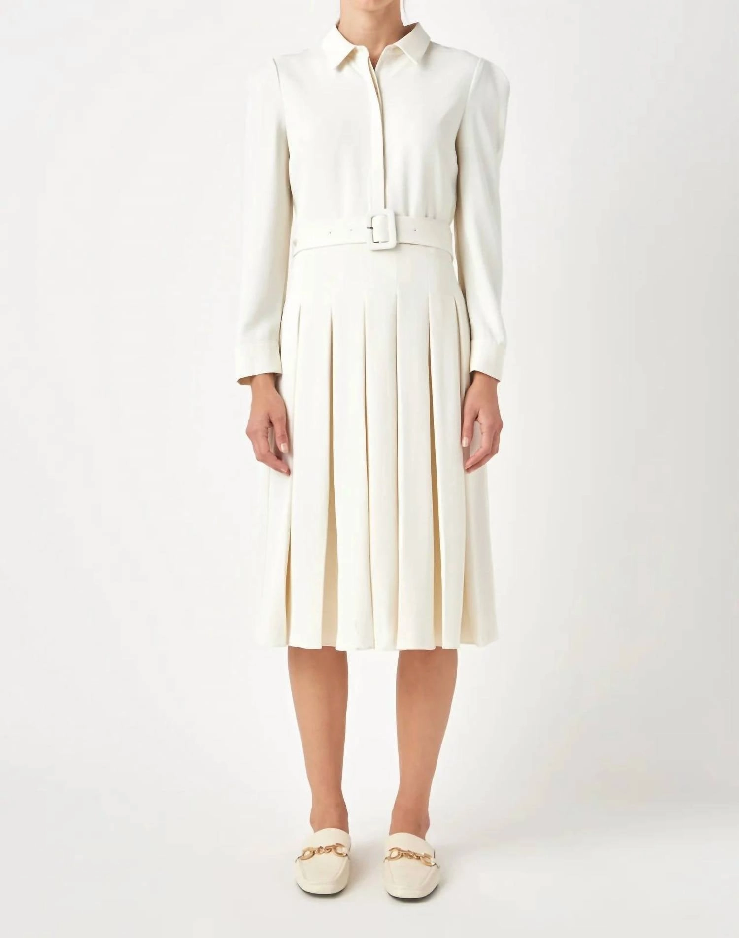 Eleanor Midi Dress In Cream
