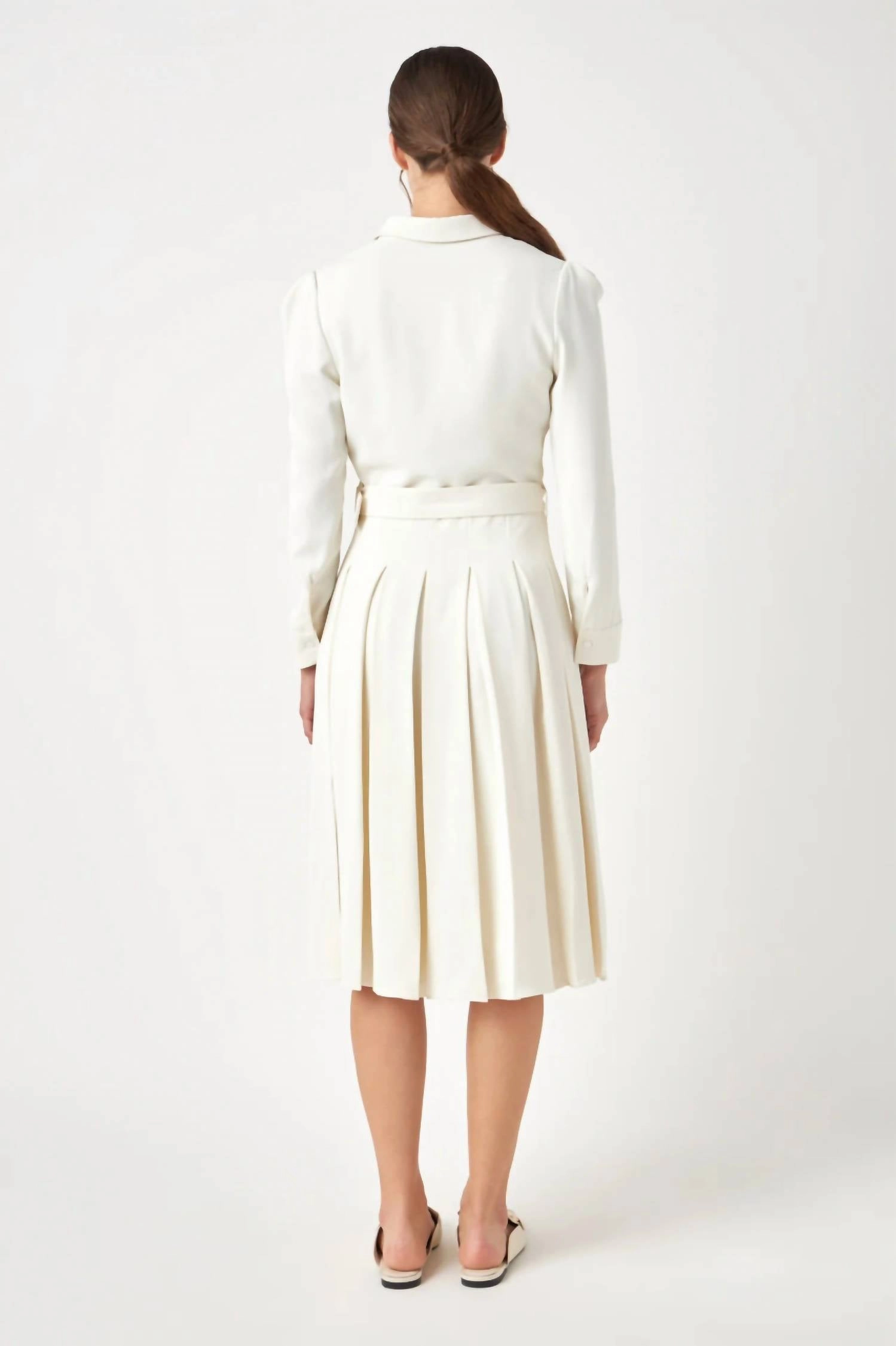 Eleanor Midi Dress In Cream