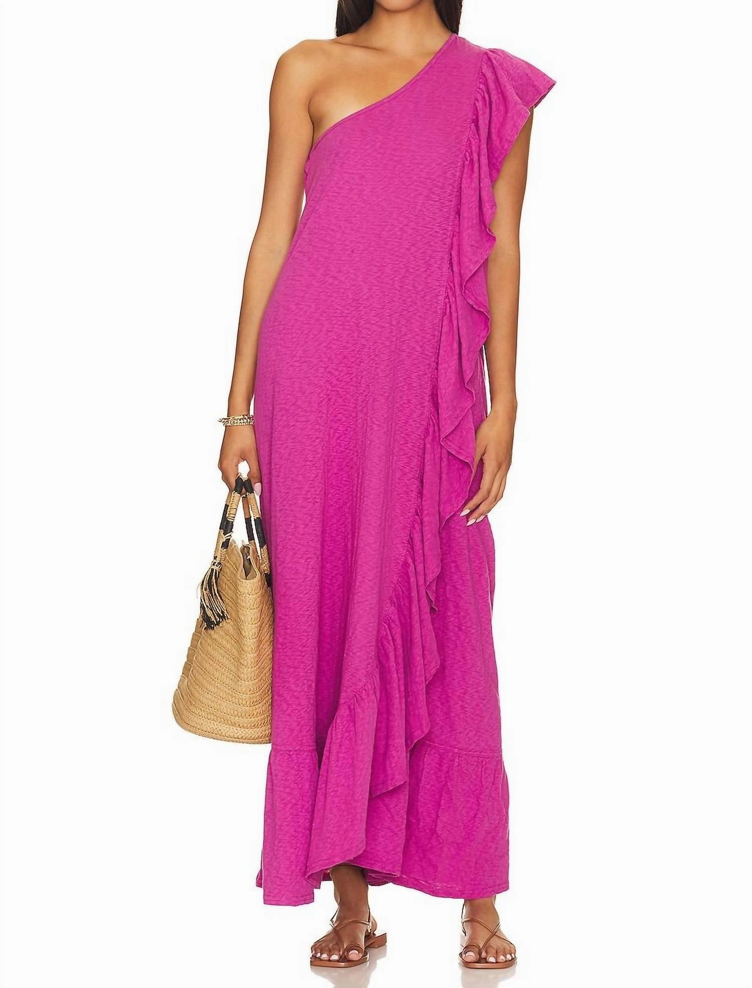 Elisa Maxi Dress In Dahlia Mauve