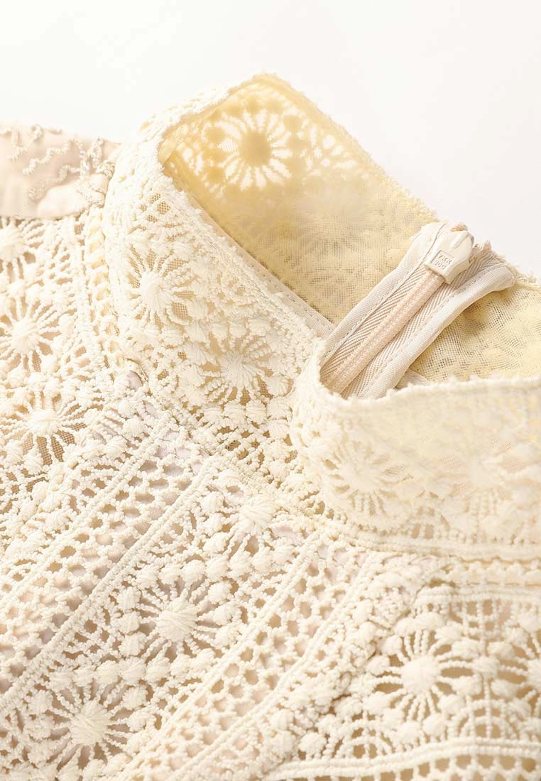Elizabeth Embroidered Mesh Dress