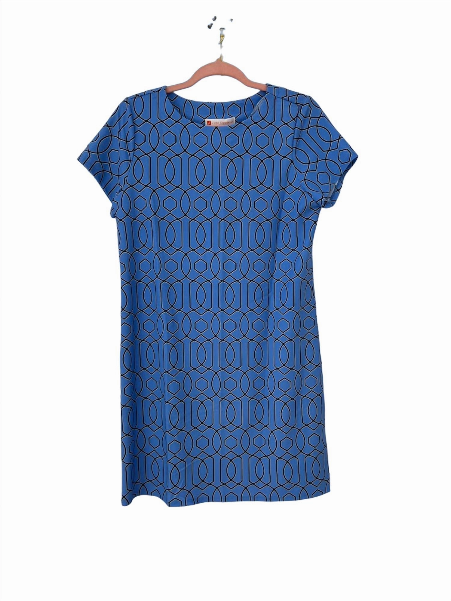 Ella Dress In Garden Gate Periwinkle Navy