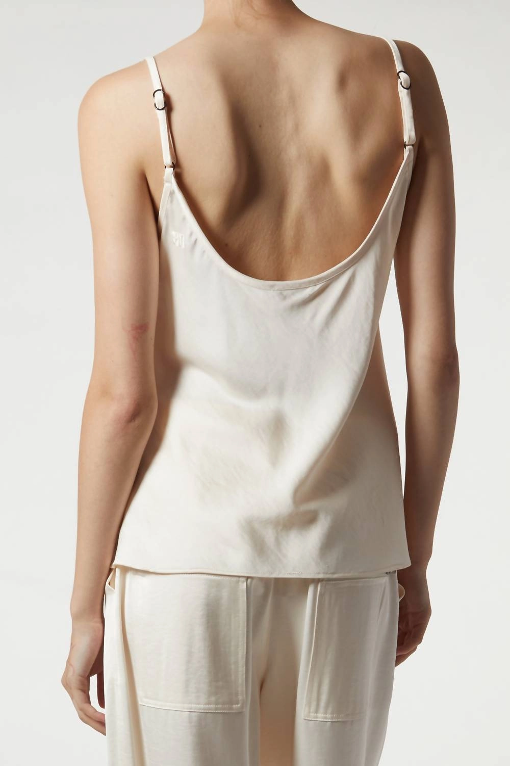 Elliot Charmeuse Cami Top In Ivor
