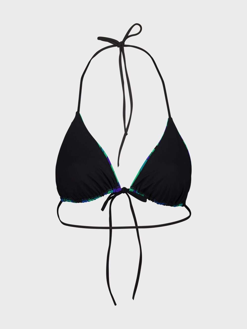 Emerald Iride Print Triangle Bikini Top