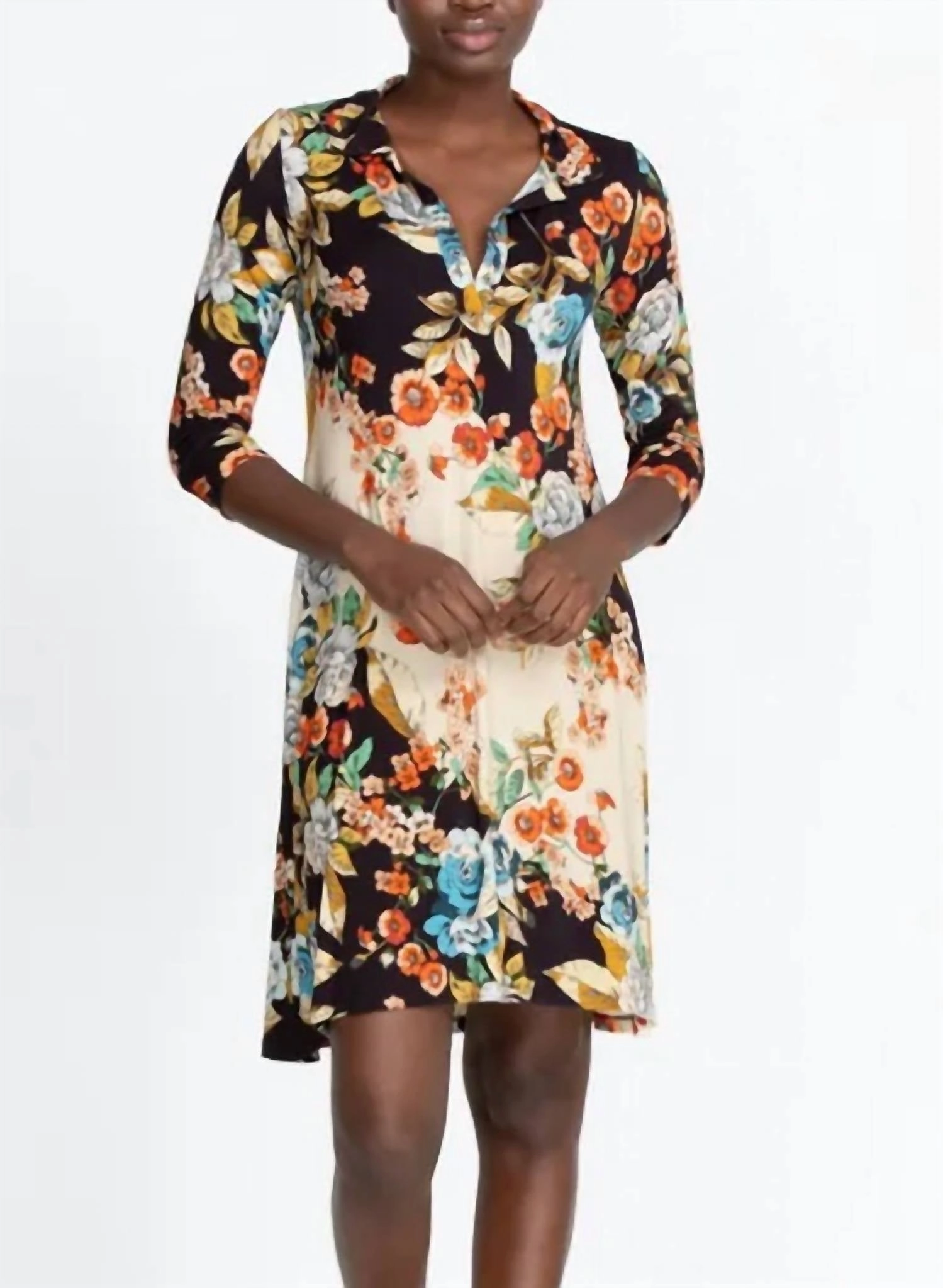 Emma Rose Polo Tunic Dress In Multi