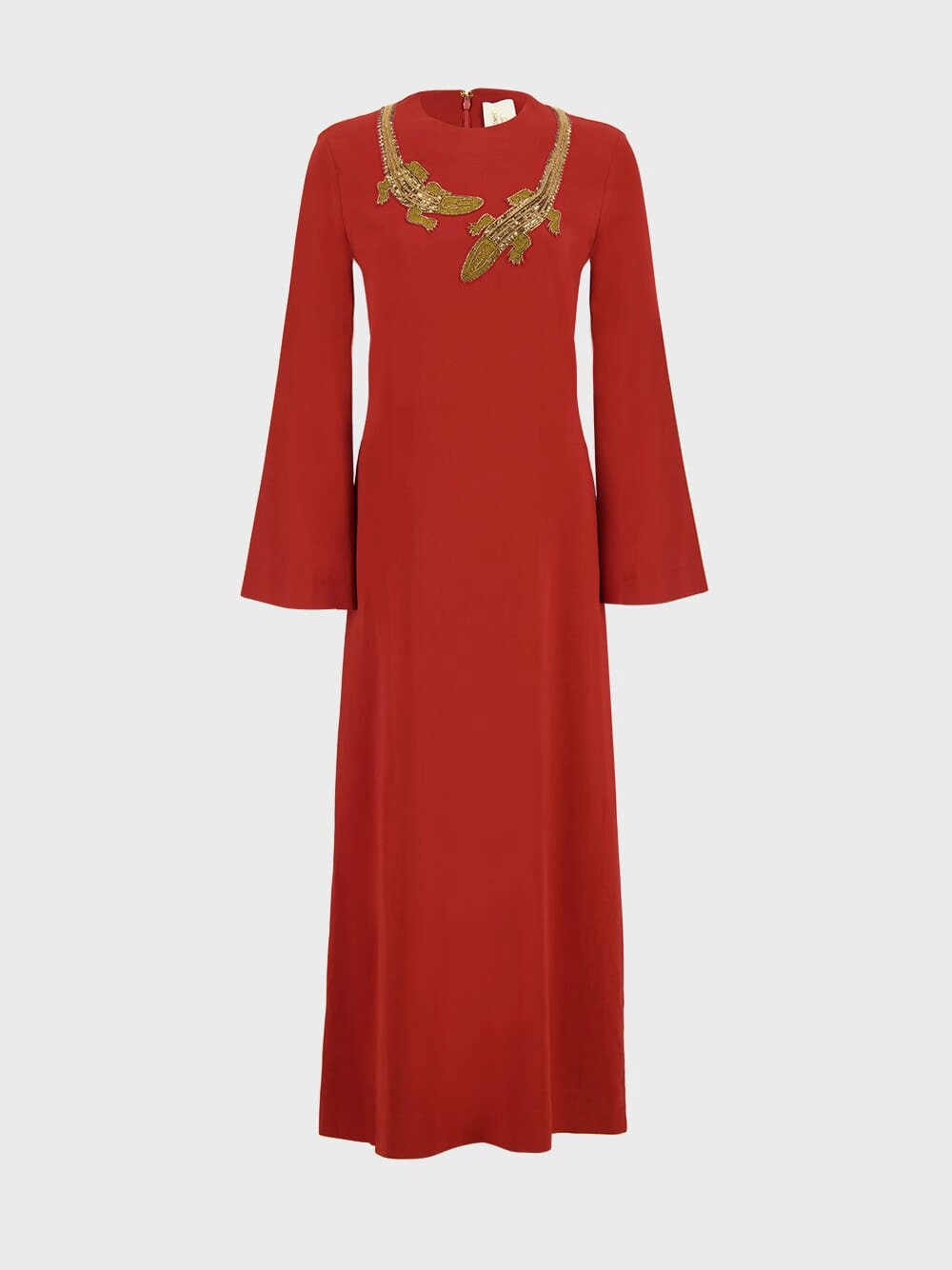 Enoki Burnt Henna Midi Dress