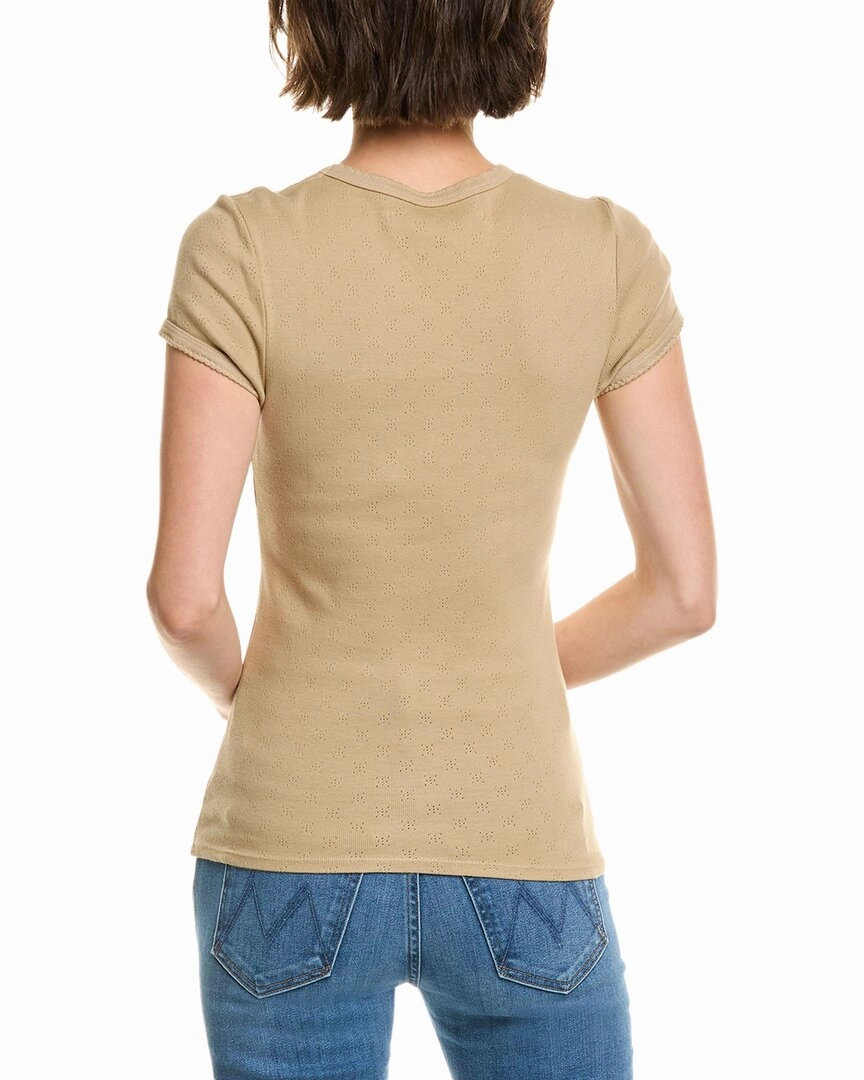 Enza Costa Scallop Edge Pointelle Top