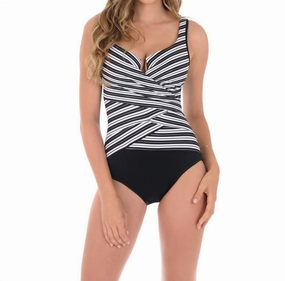 Escape One Piece Swimsuit In Black/ White Swim Womens - reversible swimsuits