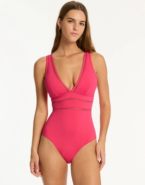 Essentials Edit Spliced Swimsuit - Roseberry Sea Level - Sea Level swimwear clearance