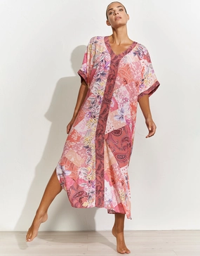 Euphoria Maxi Kaftan - Rose Infusion Maryan Mehlhorn - Maryan Mehlhorn dresses