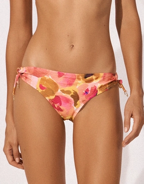 Euphoric Bloomwave Loop Side Bikini Pant - Sunsoaked Neons Watercult - Watercult swimsuits sale