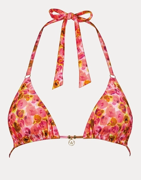 Euphoric Bloomwave Triangle Bikini Top - Sunsoaked Neons Watercult - Watercult swimsuits sale