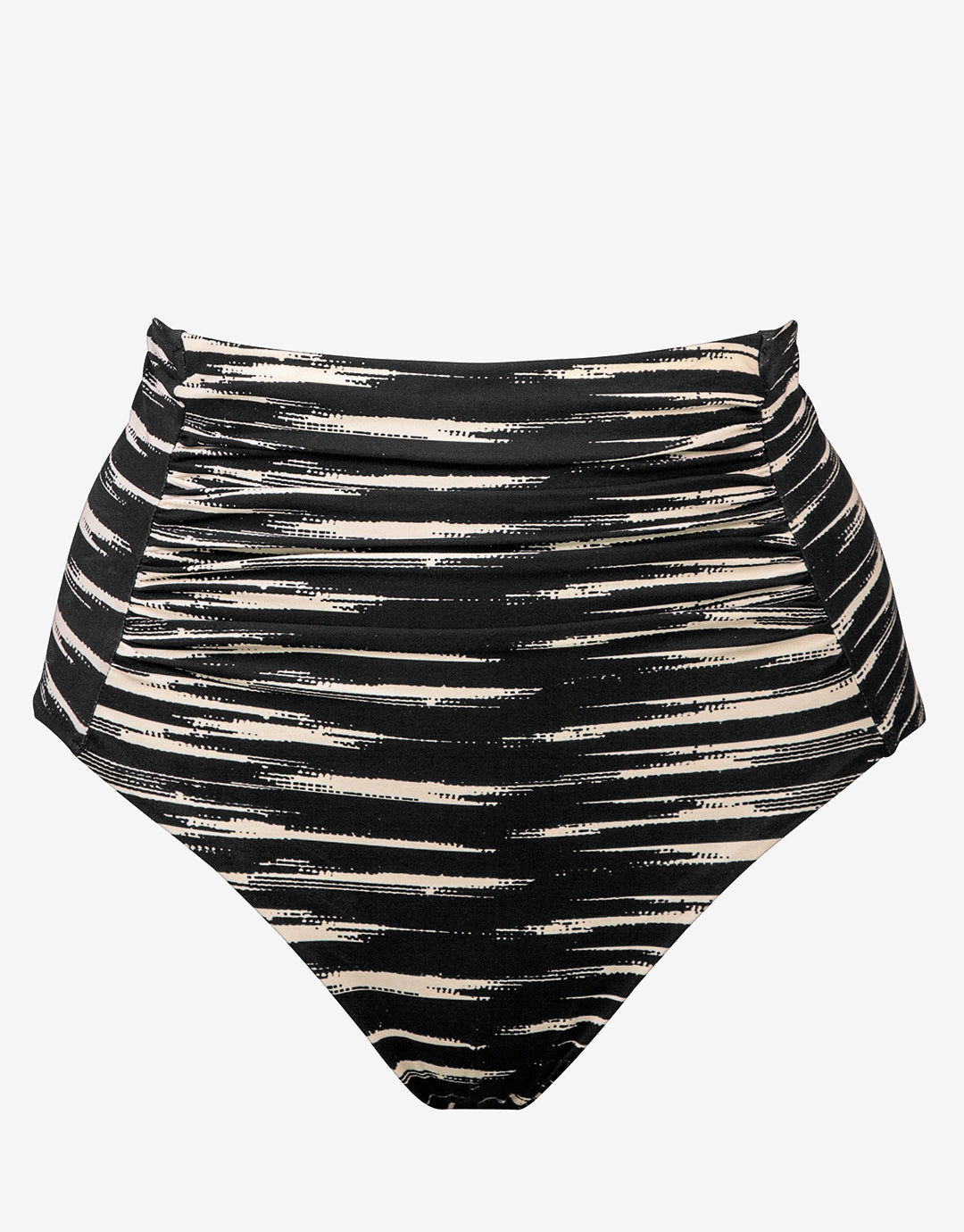 Expedition High Waist Bikini Pant - Black and Cream Maryan Mehlhorn - Maryan Mehlhorn dresses