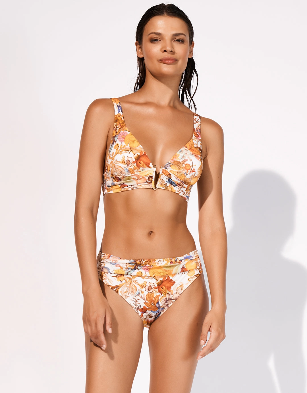 Exuberance Banded Bikini Pant - Solar