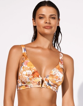 Exuberance Banded Bikini Top - Solar Maryan Mehlhorn - Maryan Mehlhorn dresses