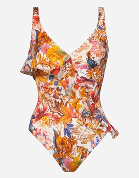 Exuberance Ruffle Swimsuit - Solar Maryan Mehlhorn - Maryan Mehlhorn dresses