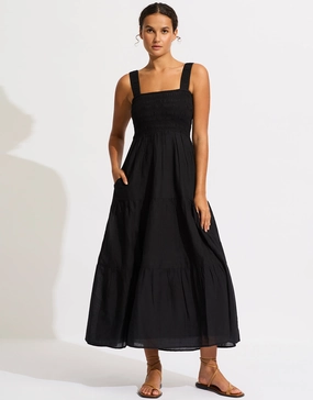 Faithful Midi Dress - Black Seafolly - Seafolly bikinis sale