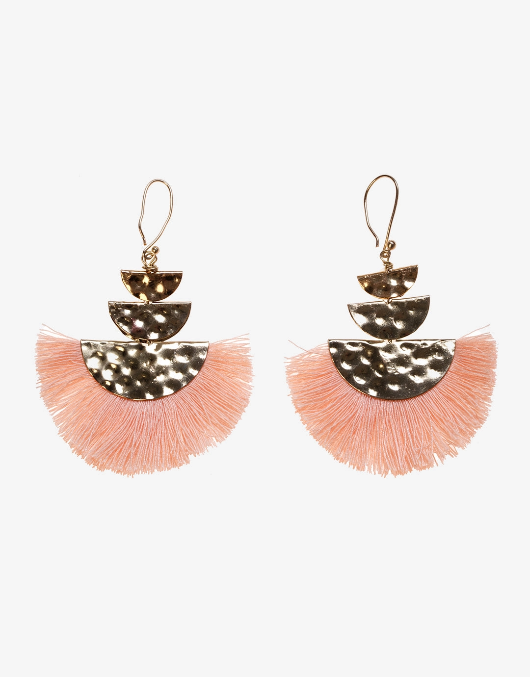 Fan Earrings - Pink Swim Womens - crochet bikinis sale