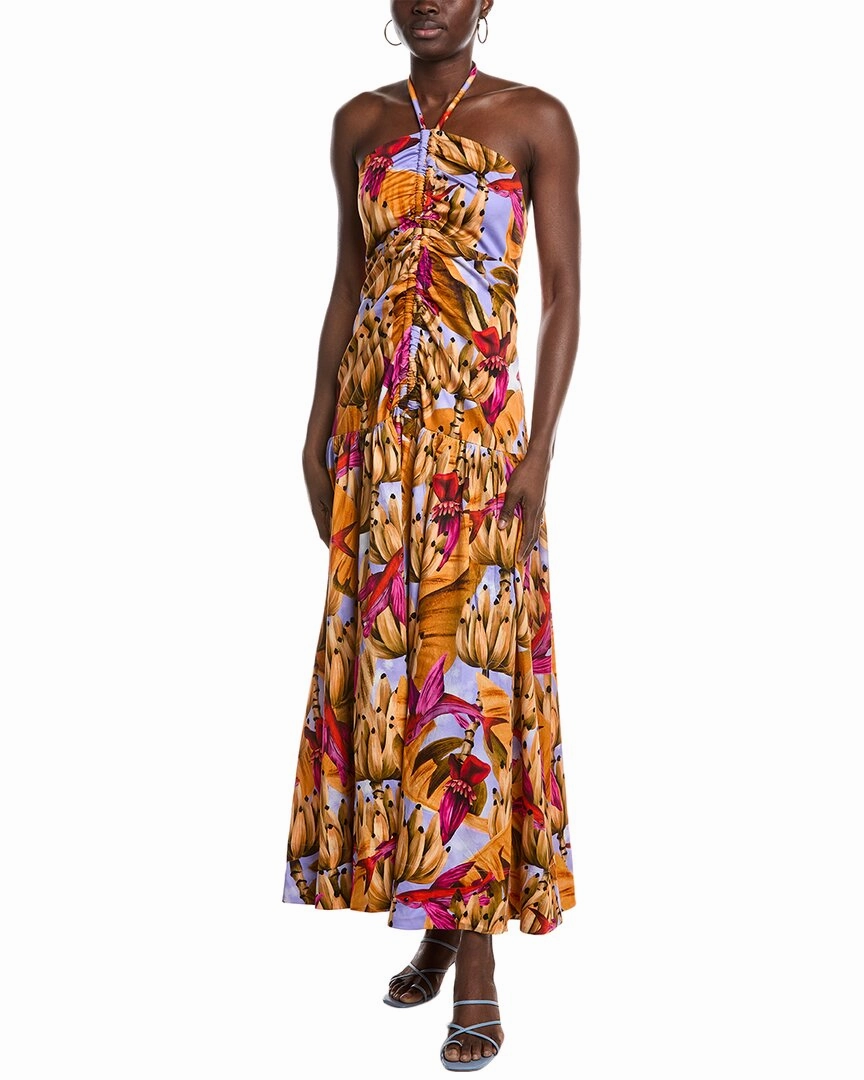 FARM Rio Banana Forest Lilac Maxi Dress