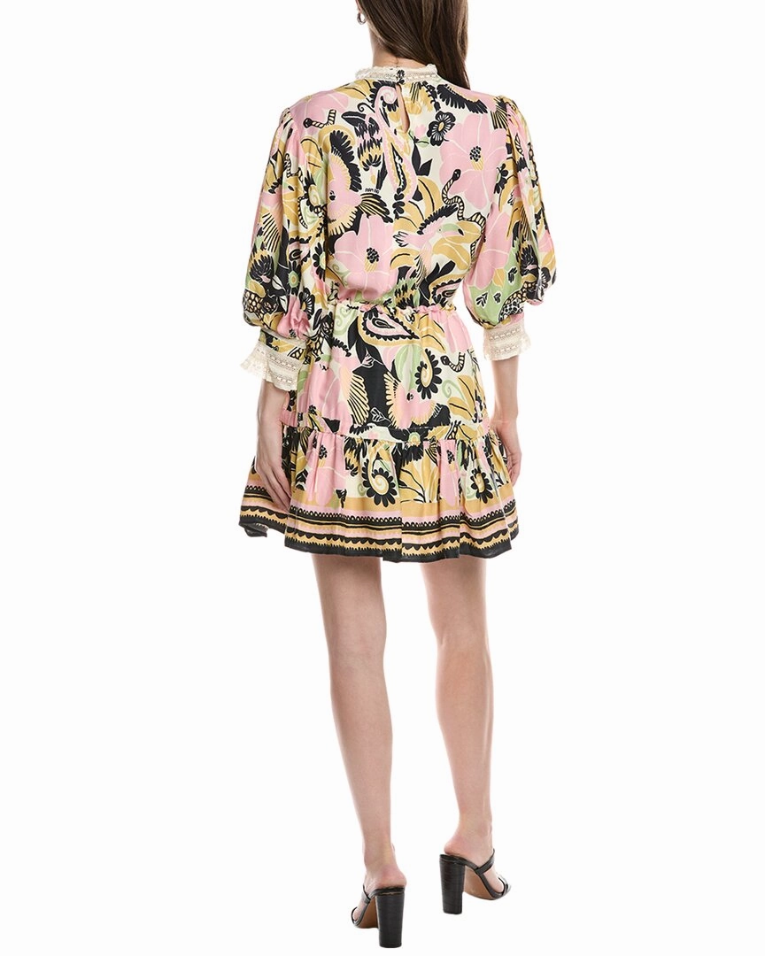 FARM Rio Lace Insert Mini Dress