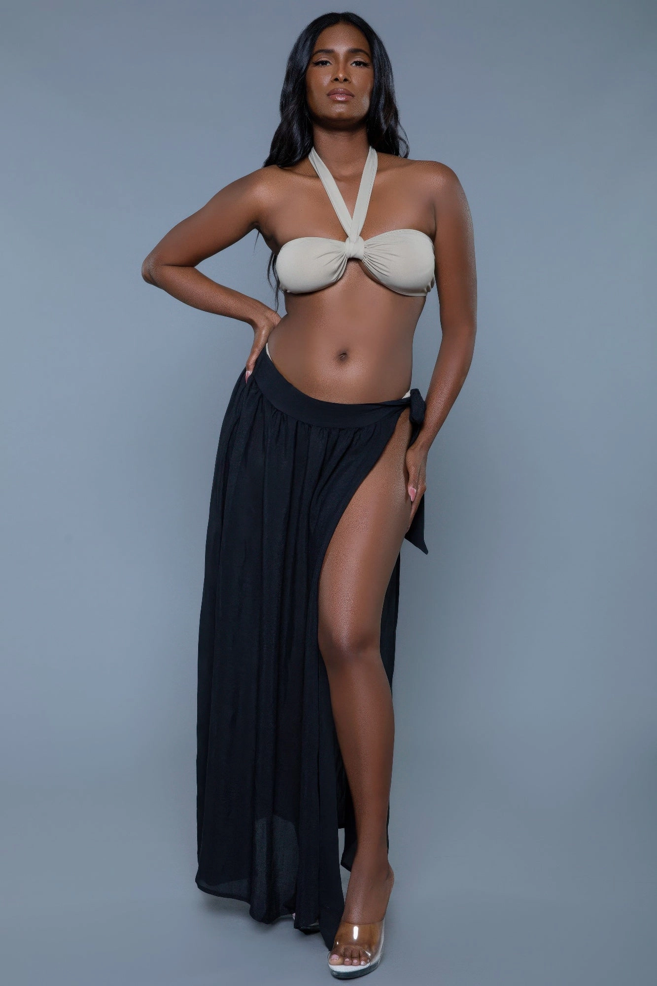FASHNZFAB Claire Cove-Up Skirt Swim Womens - halter swimsuits