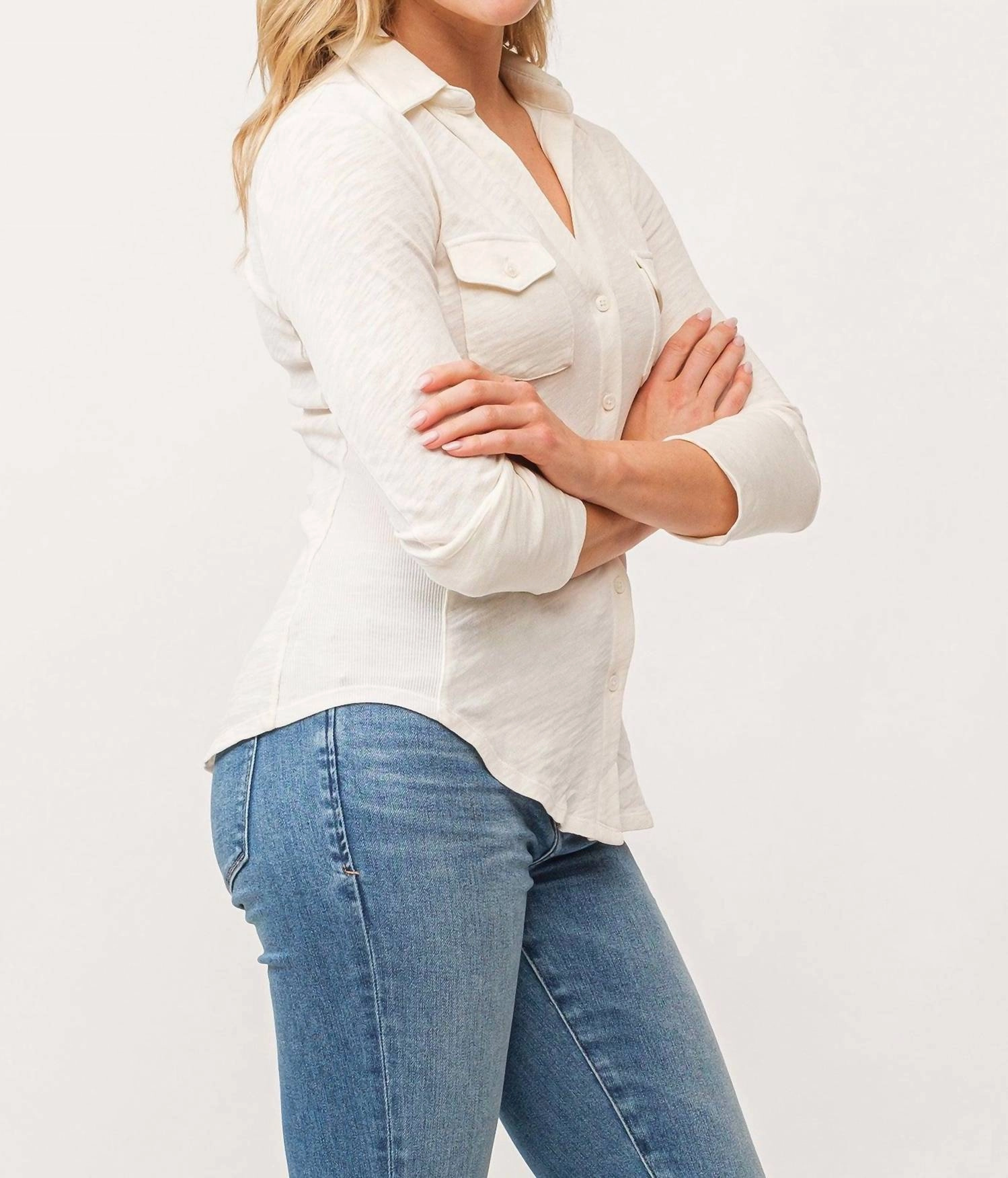 Fedora Top In Antique White