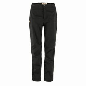 Fjallraven Womens Abisko Hike Trousers Reg Leg Black womens pants flash sale