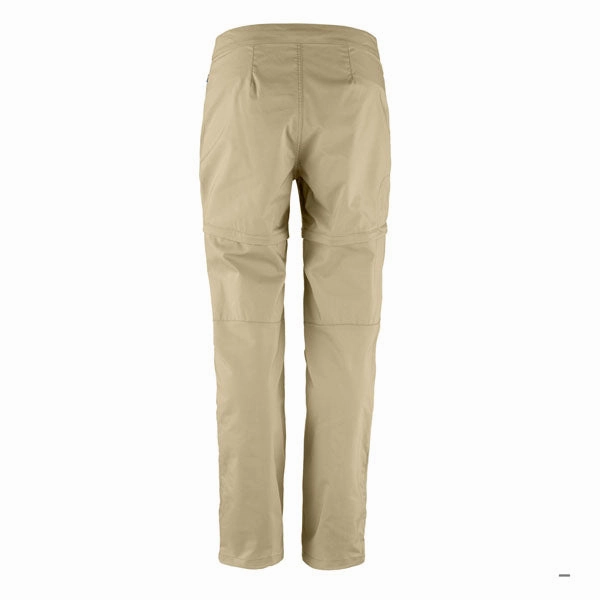 Fjallraven Womens Abisko Hike Zip-Off Trousers Reg Leg Fossil