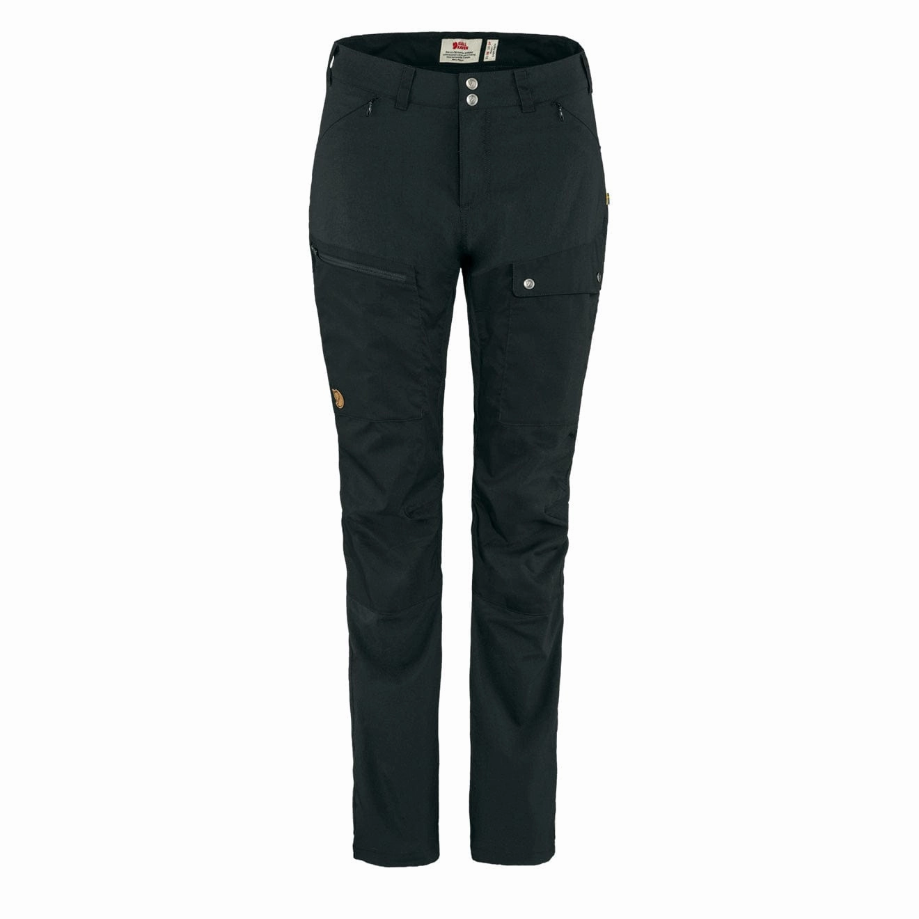 Fjallraven Womens Abisko Midsummer Trousers Short Leg Black womens pants flash sale