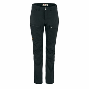 Fjallraven Womens Abisko Midsummer Trousers Short Leg Black womens pants flash sale