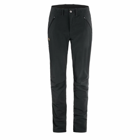 Fjallraven Womens Abisko Stretch Trousers Reg Leg Black womens pants flash sale